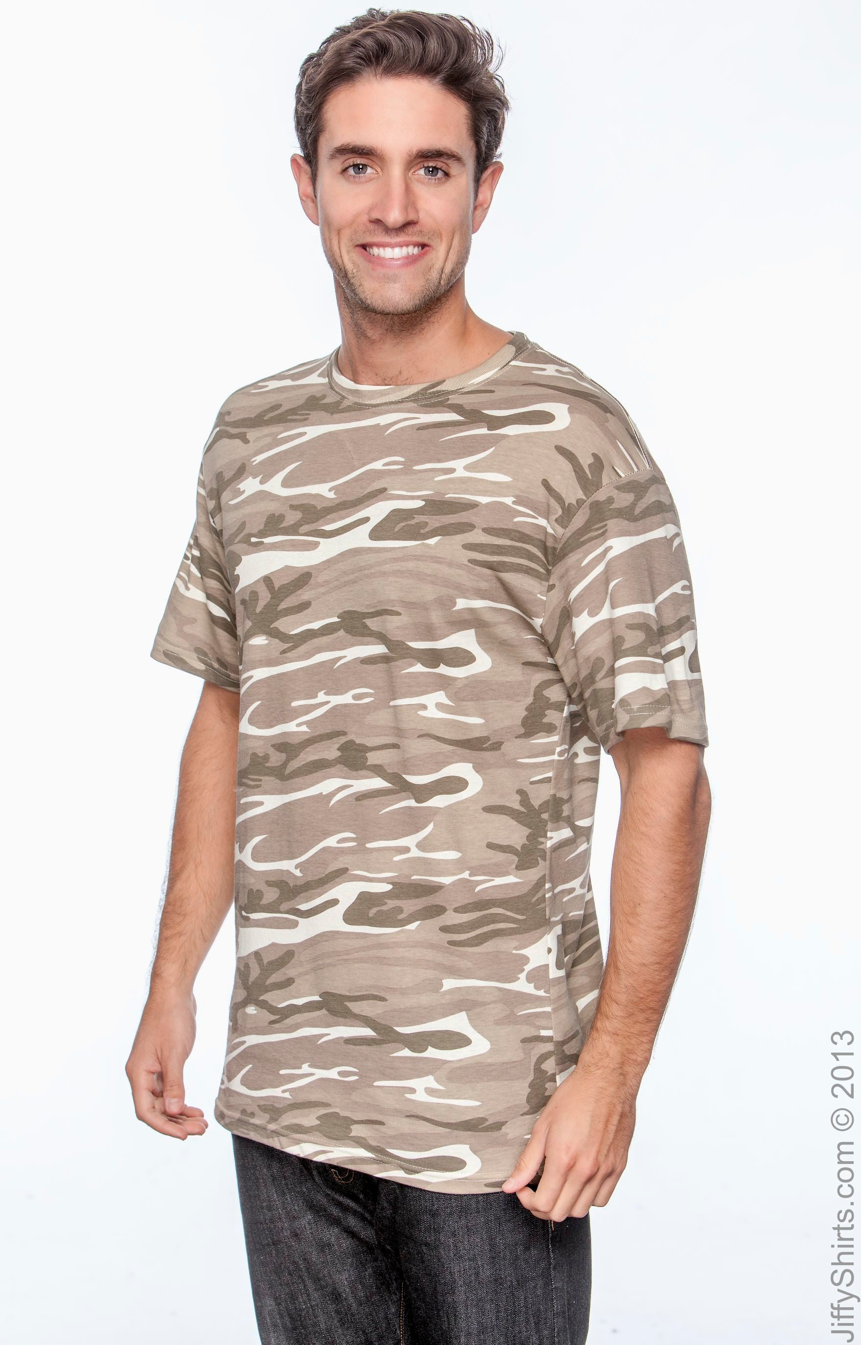 Midweight Camouflage T-Shirt - Camouflage Sand