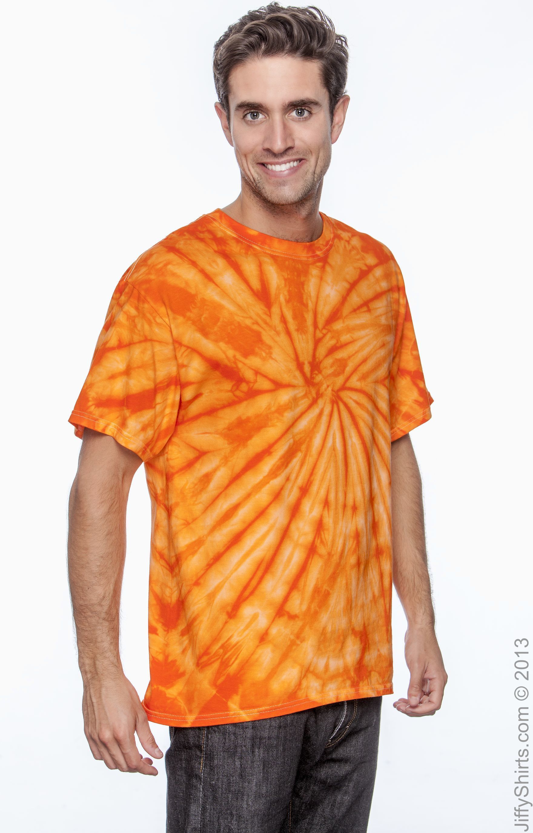 Unisex 100% Cotton Spider T-Shirt - Spider Orange
