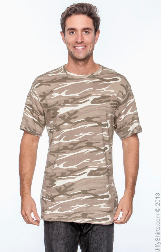 Midweight Camouflage T-Shirt - Camouflage Sand