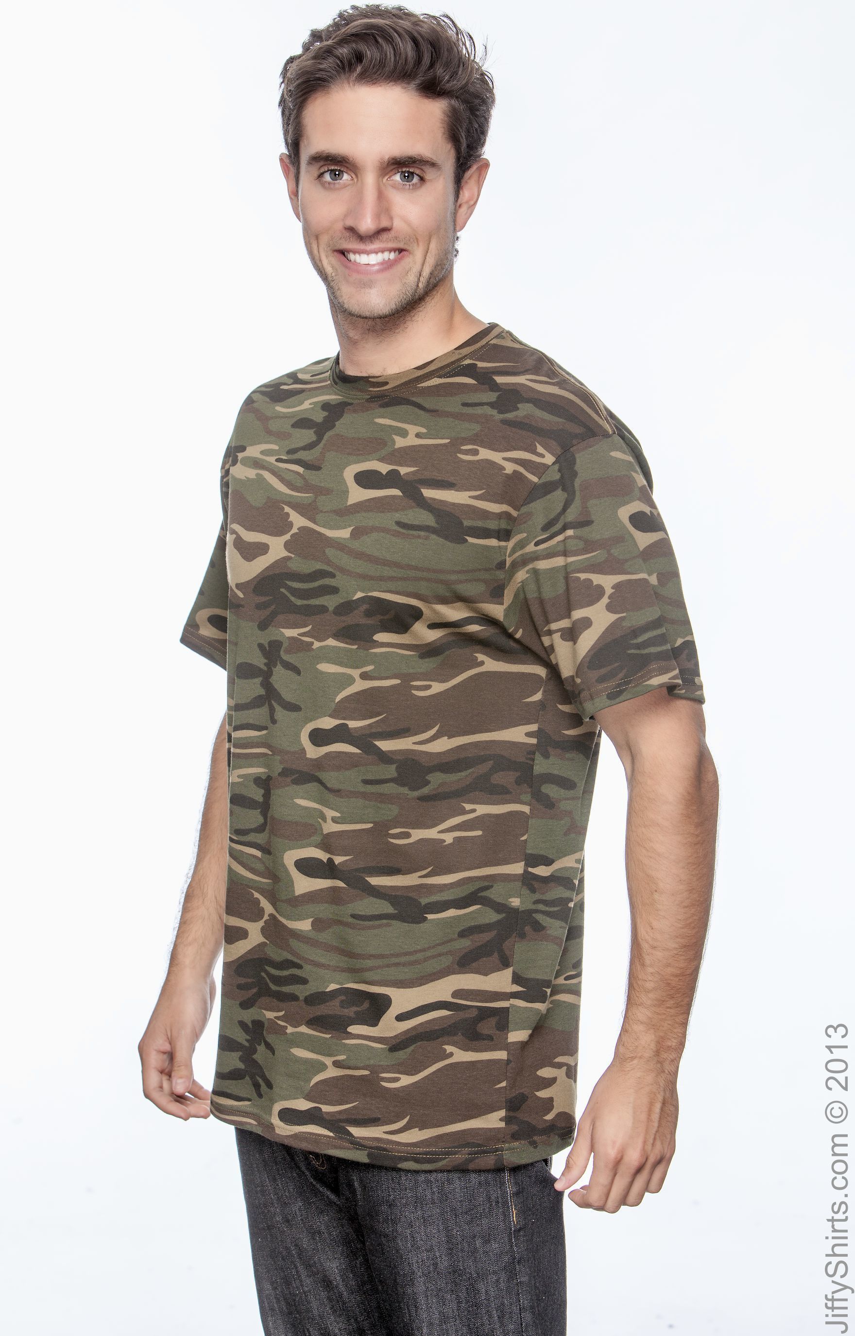 Midweight Camouflage T-Shirt - Camouflage Green