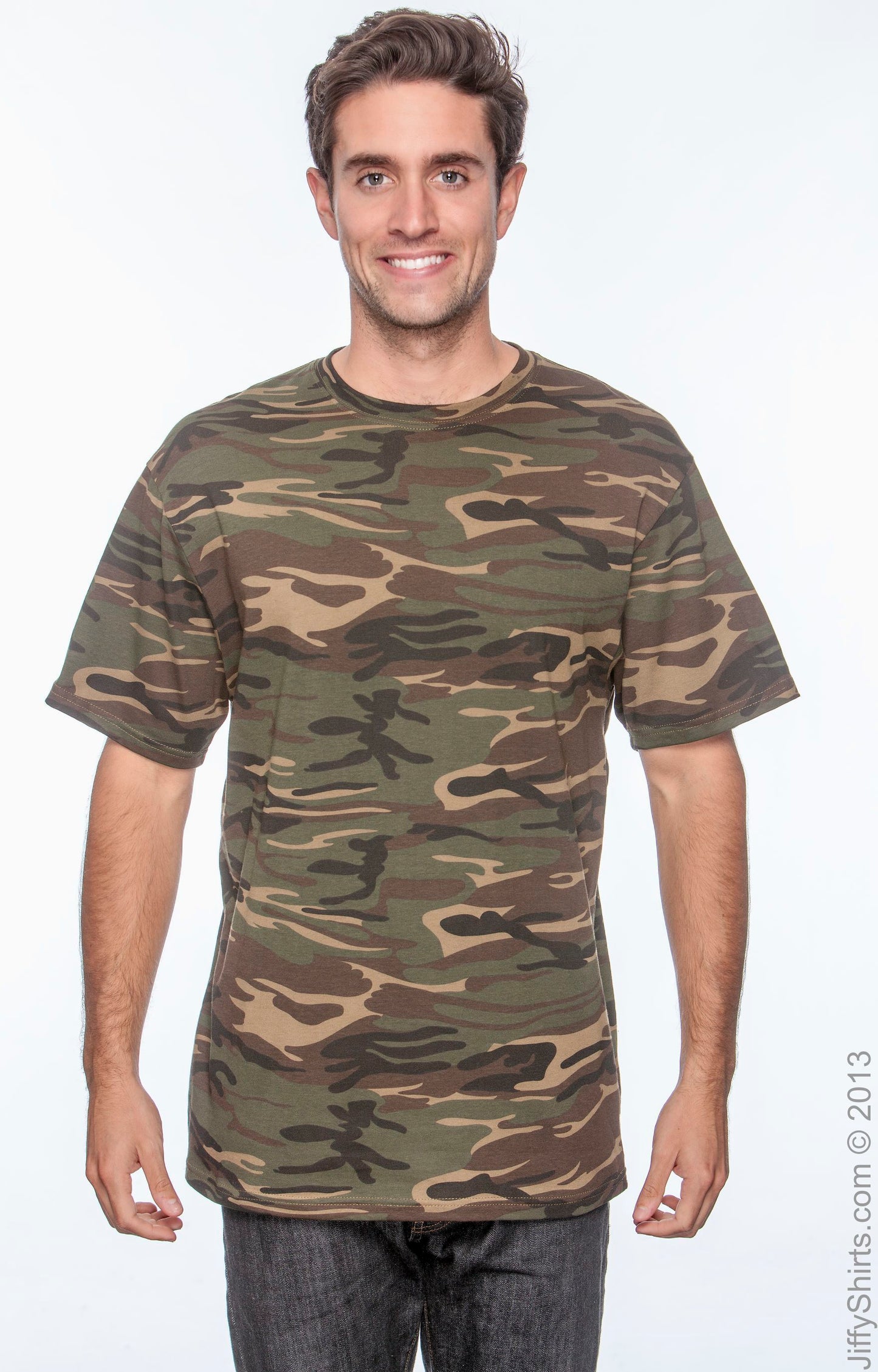 Midweight Camouflage T-Shirt - Camouflage Green