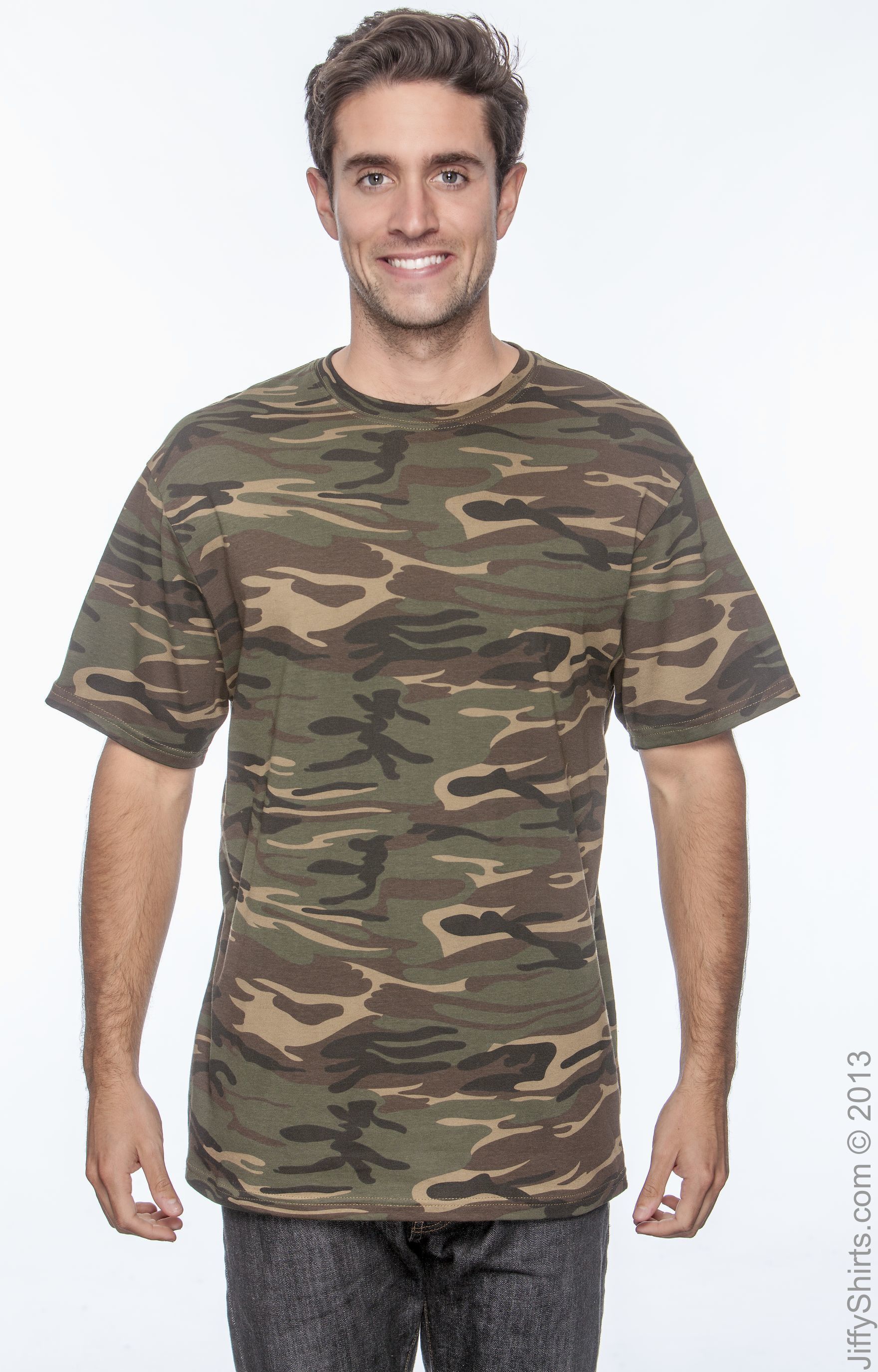 Midweight Camouflage T-Shirt - Camouflage Green