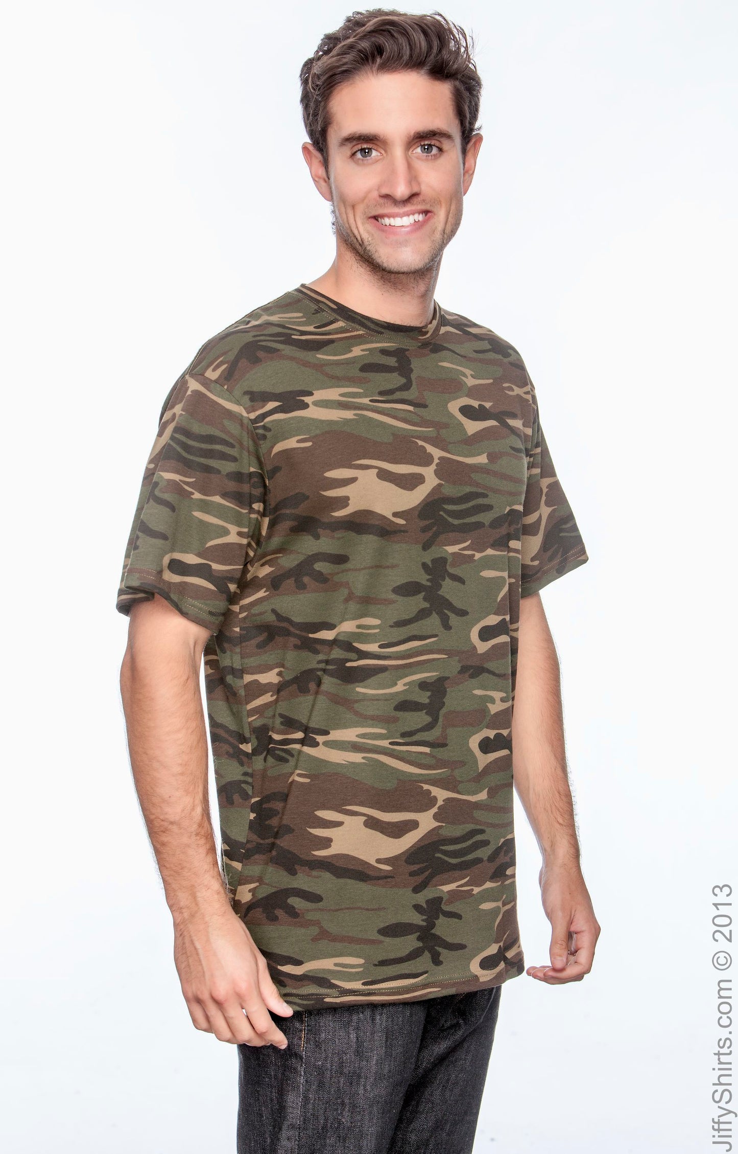 Midweight Camouflage T-Shirt - Camouflage Green