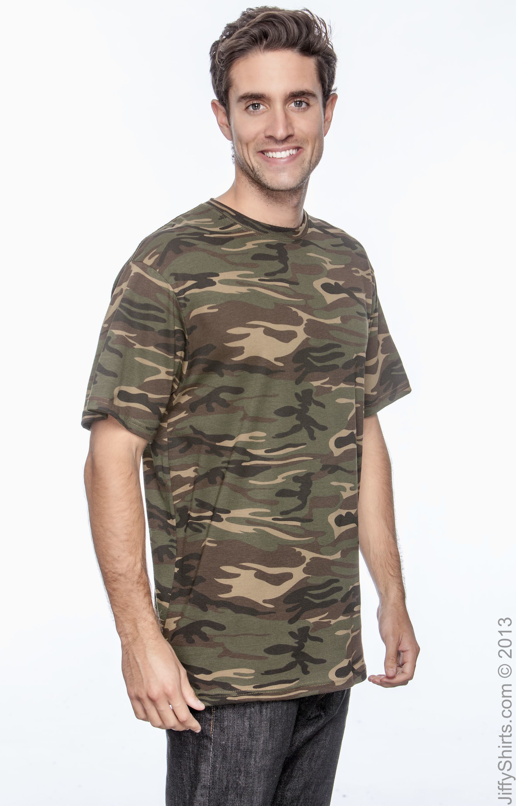 Midweight Camouflage T-Shirt - Camouflage Green