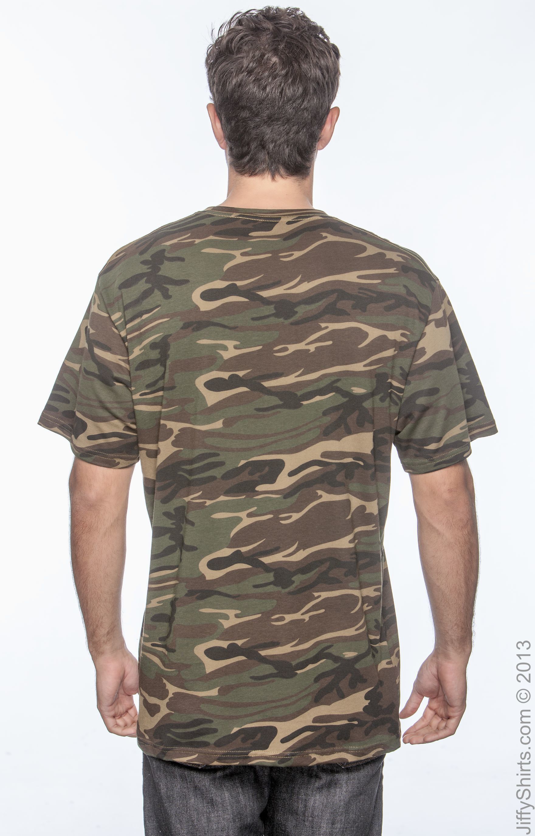 Midweight Camouflage T-Shirt - Camouflage Green