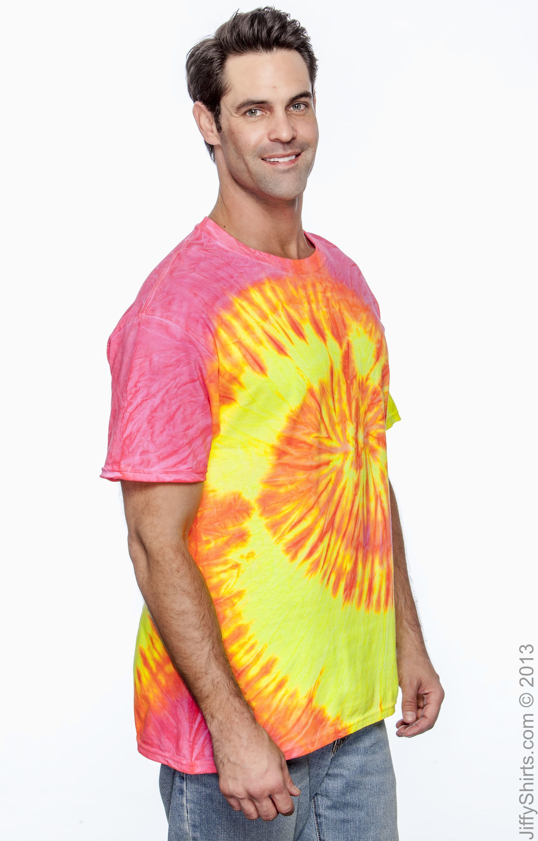 Unisex 100% Cotton T-Shirt - Fluorescent Swirl