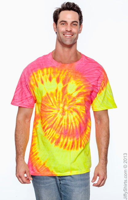 Unisex 100% Cotton T-Shirt - Fluorescent Swirl