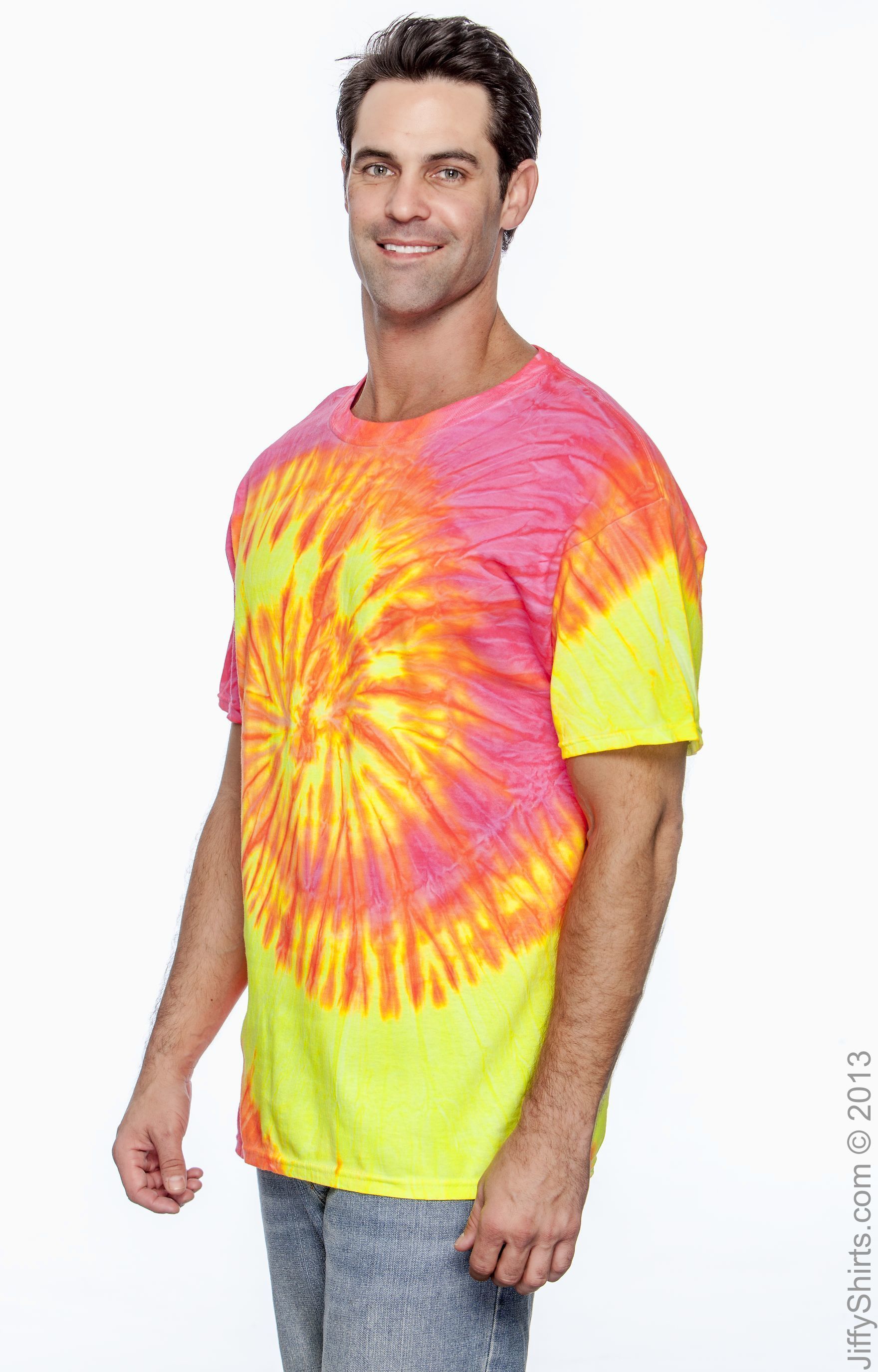 Unisex 100% Cotton T-Shirt - Fluorescent Swirl