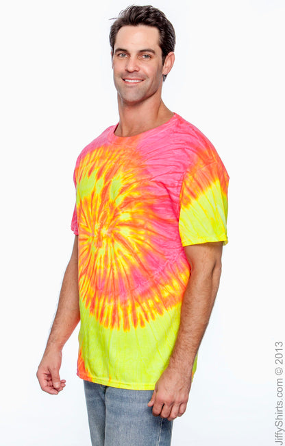 Unisex 100% Cotton T-Shirt - Fluorescent Swirl