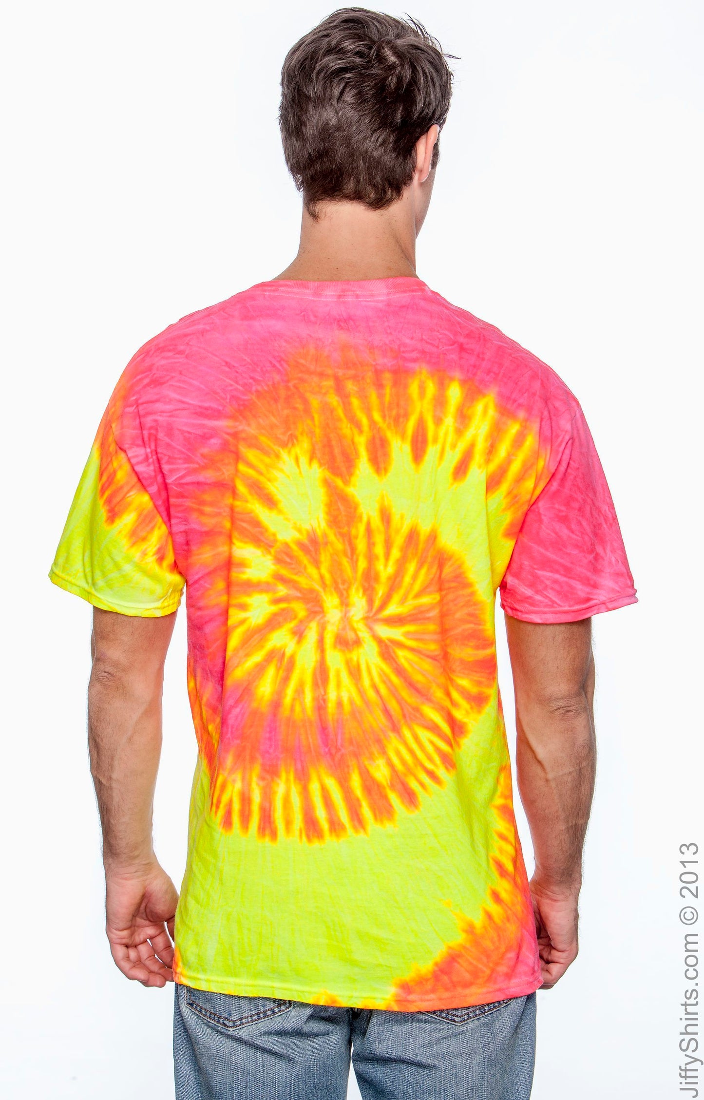 Unisex 100% Cotton T-Shirt - Fluorescent Swirl