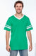 Augusta Sportswear 360 - Unisex Sleeve Stripe Jersey - Kelly / White