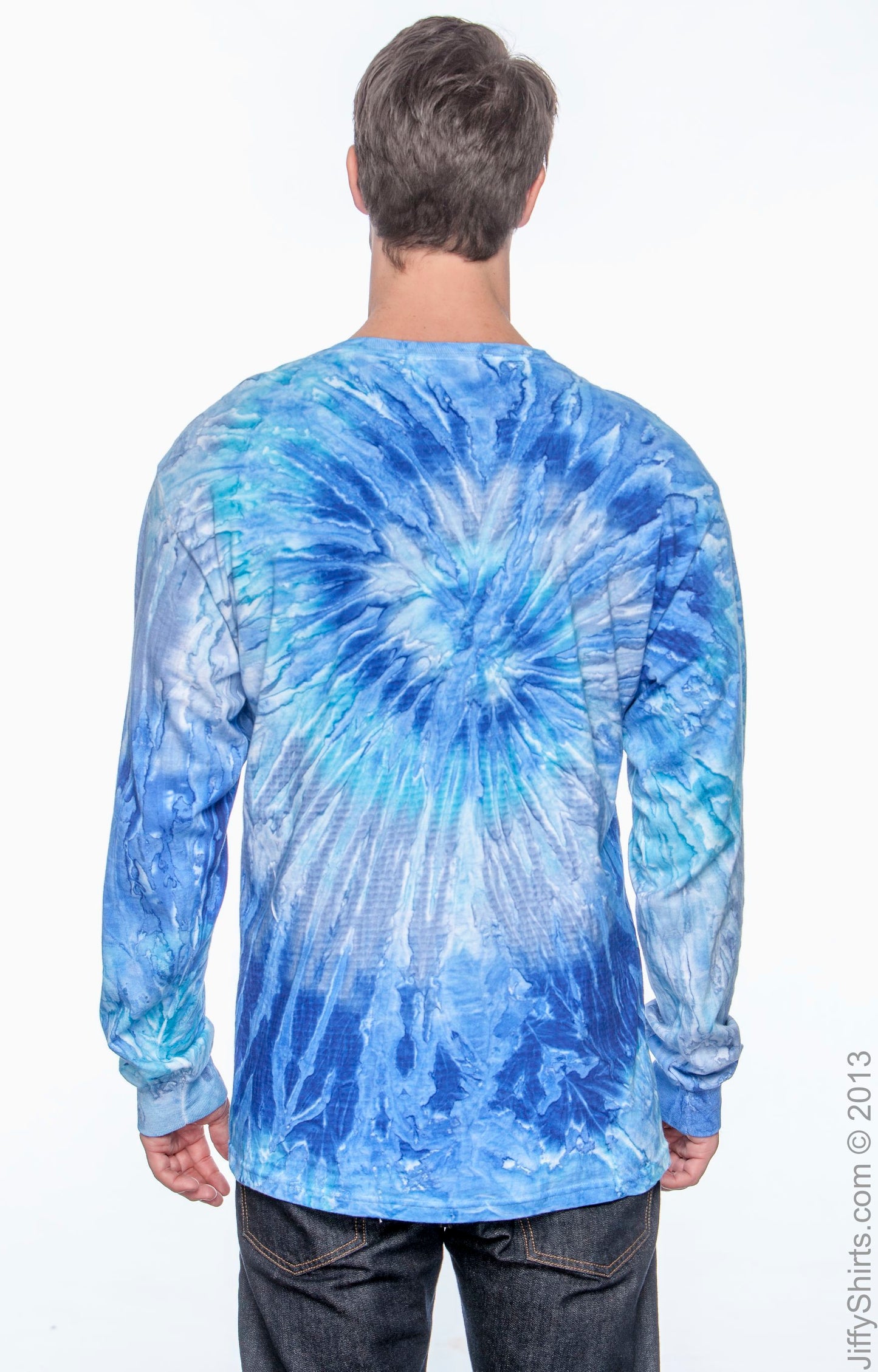 Unisex 100% Cotton Long-Sleeve T-Shirt - Blue Jerry
