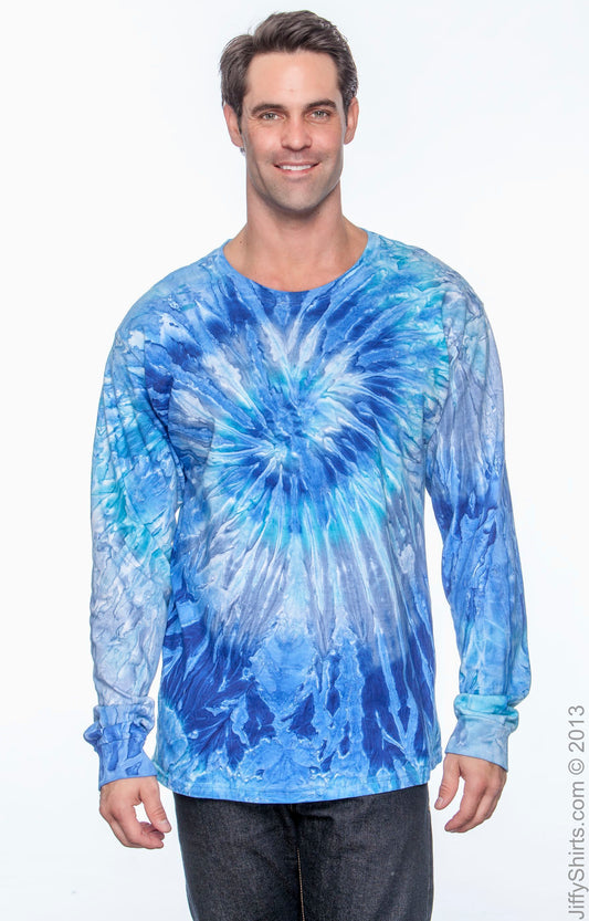 Unisex 100% Cotton Long-Sleeve T-Shirt - Blue Jerry