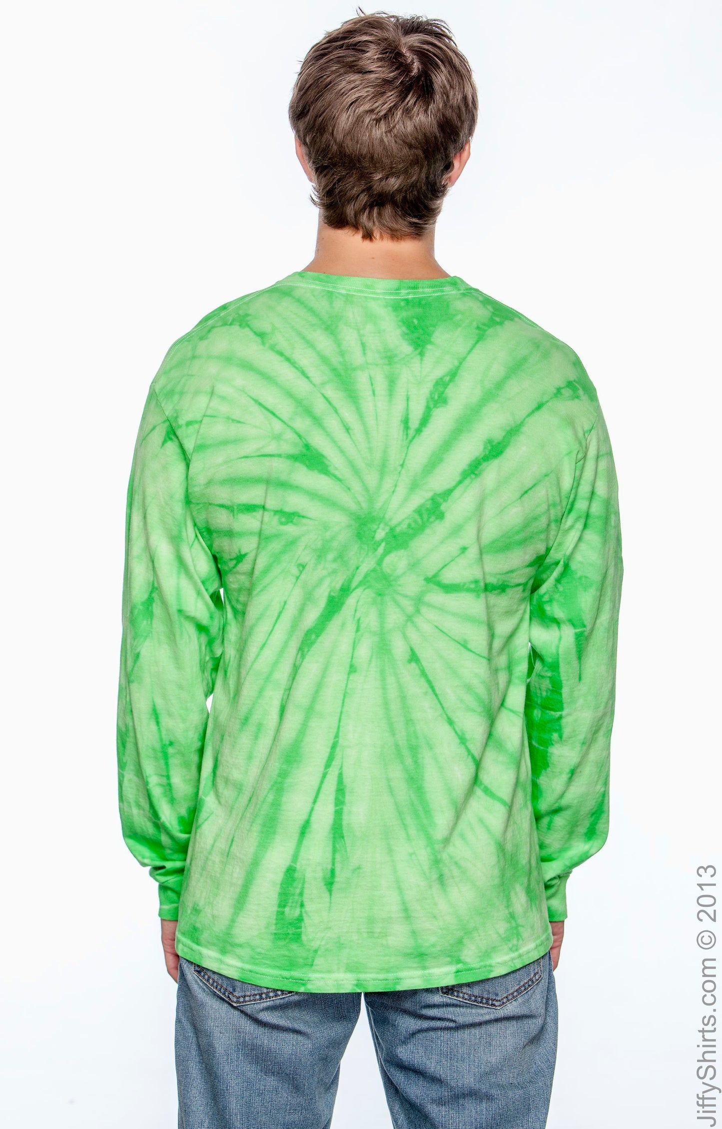 Unisex 100% Cotton Long-Sleeve T-Shirt - Spider Lime