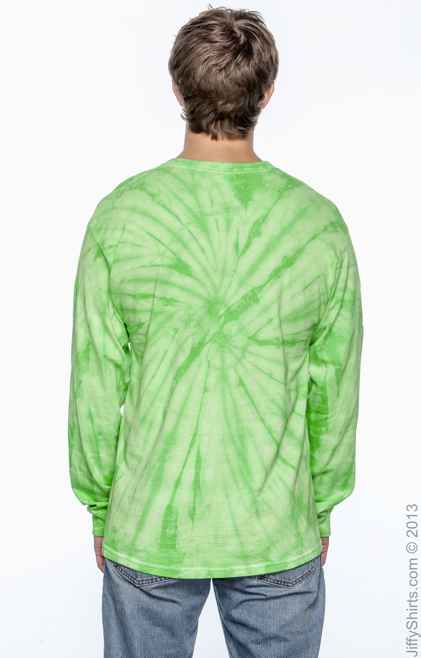 Unisex 100% Cotton Long-Sleeve T-Shirt - Spider Lime