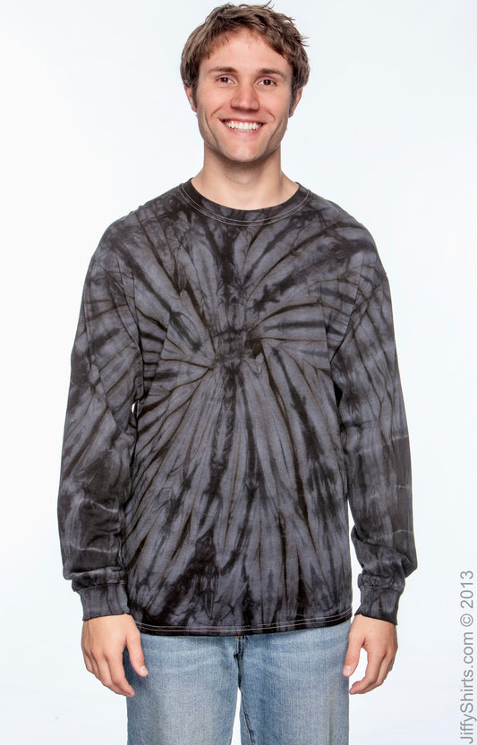 Unisex 100% Cotton Long-Sleeve T-Shirt - Spider Black