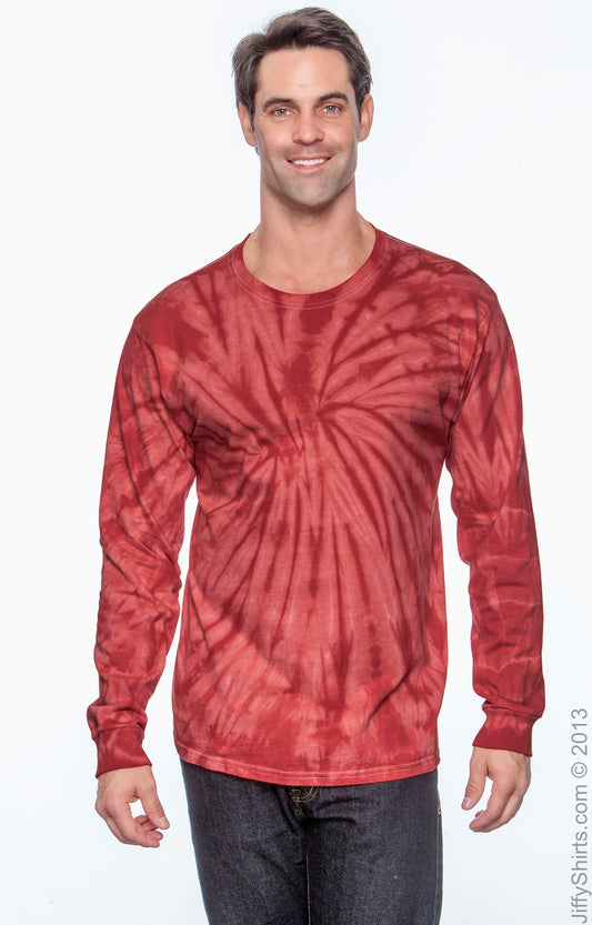 Unisex 100% Cotton Long-Sleeve T-Shirt - Spider Red