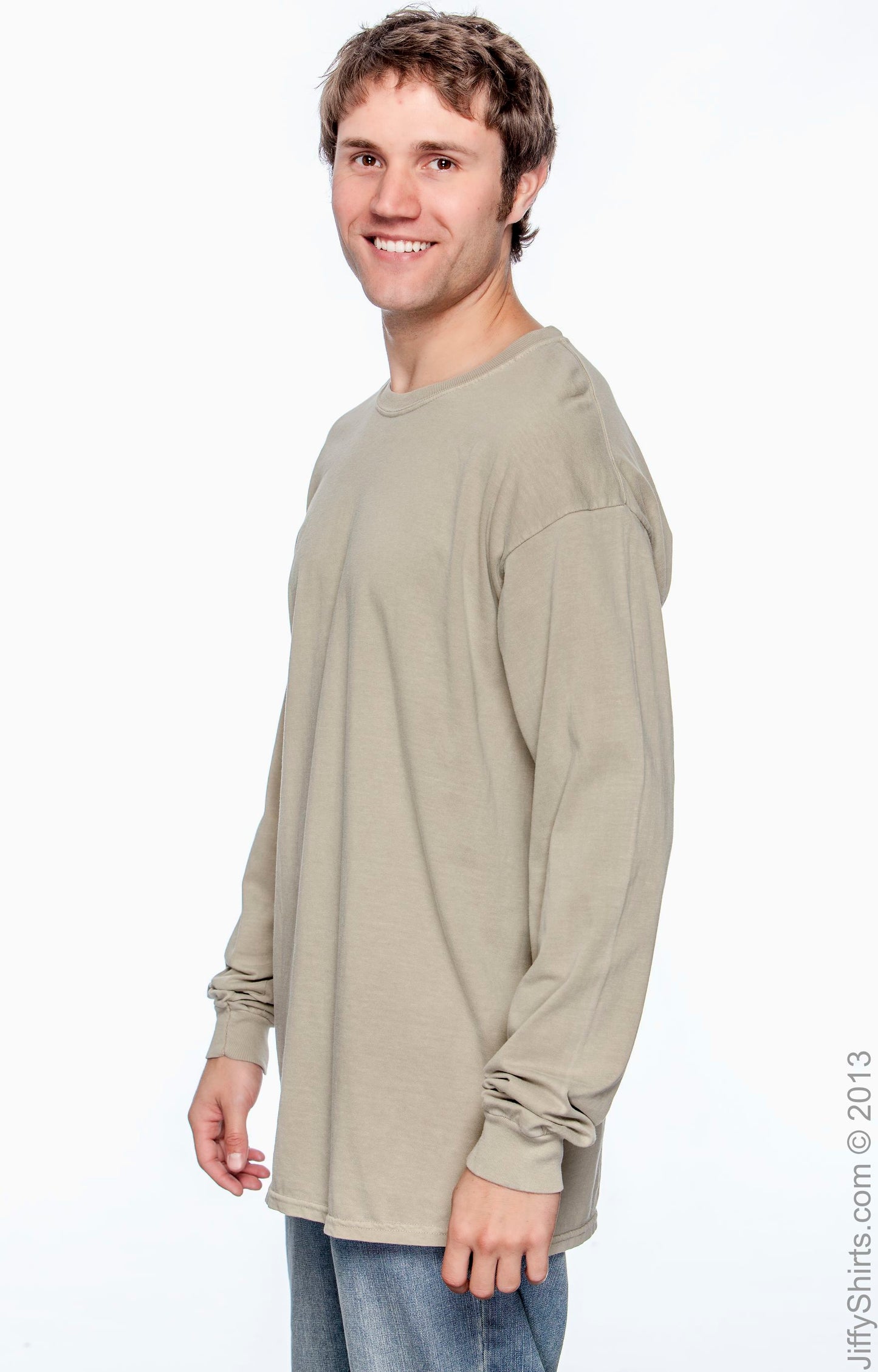 Unisex Heavyweight RS Long-Sleeve T-Shirt - Khaki
