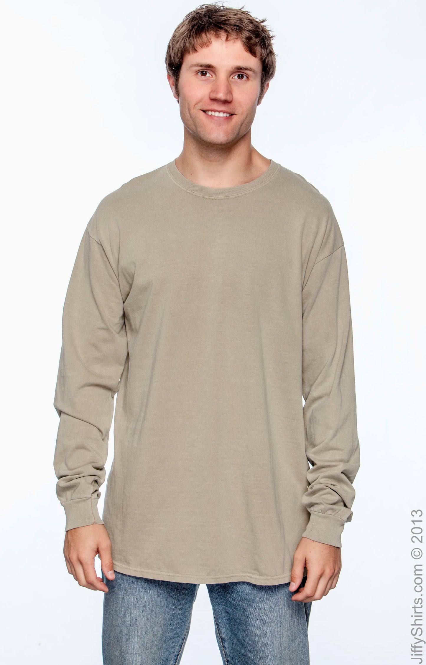 Unisex Heavyweight RS Long-Sleeve T-Shirt - Khaki
