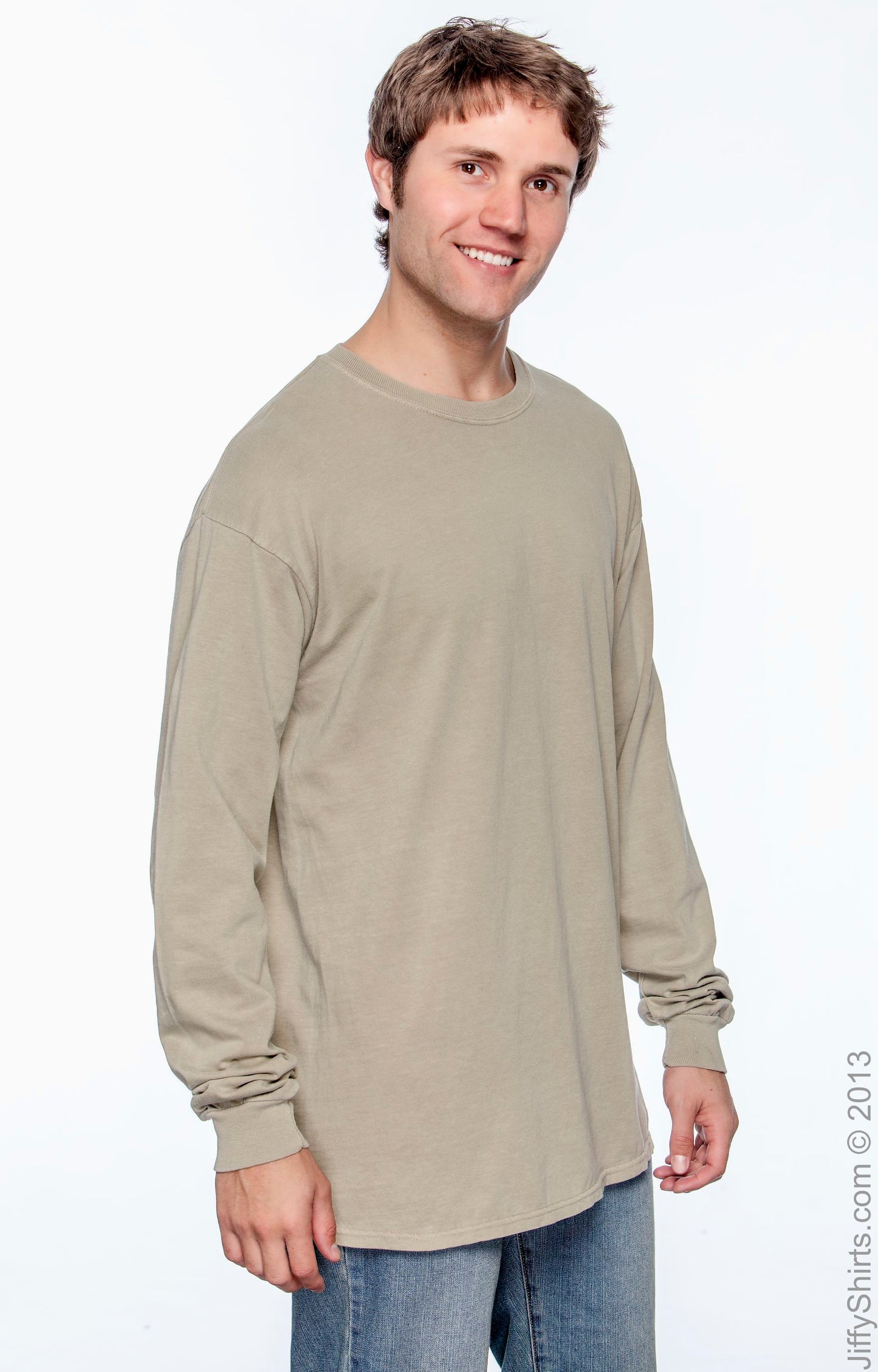 Unisex Heavyweight RS Long-Sleeve T-Shirt - Khaki