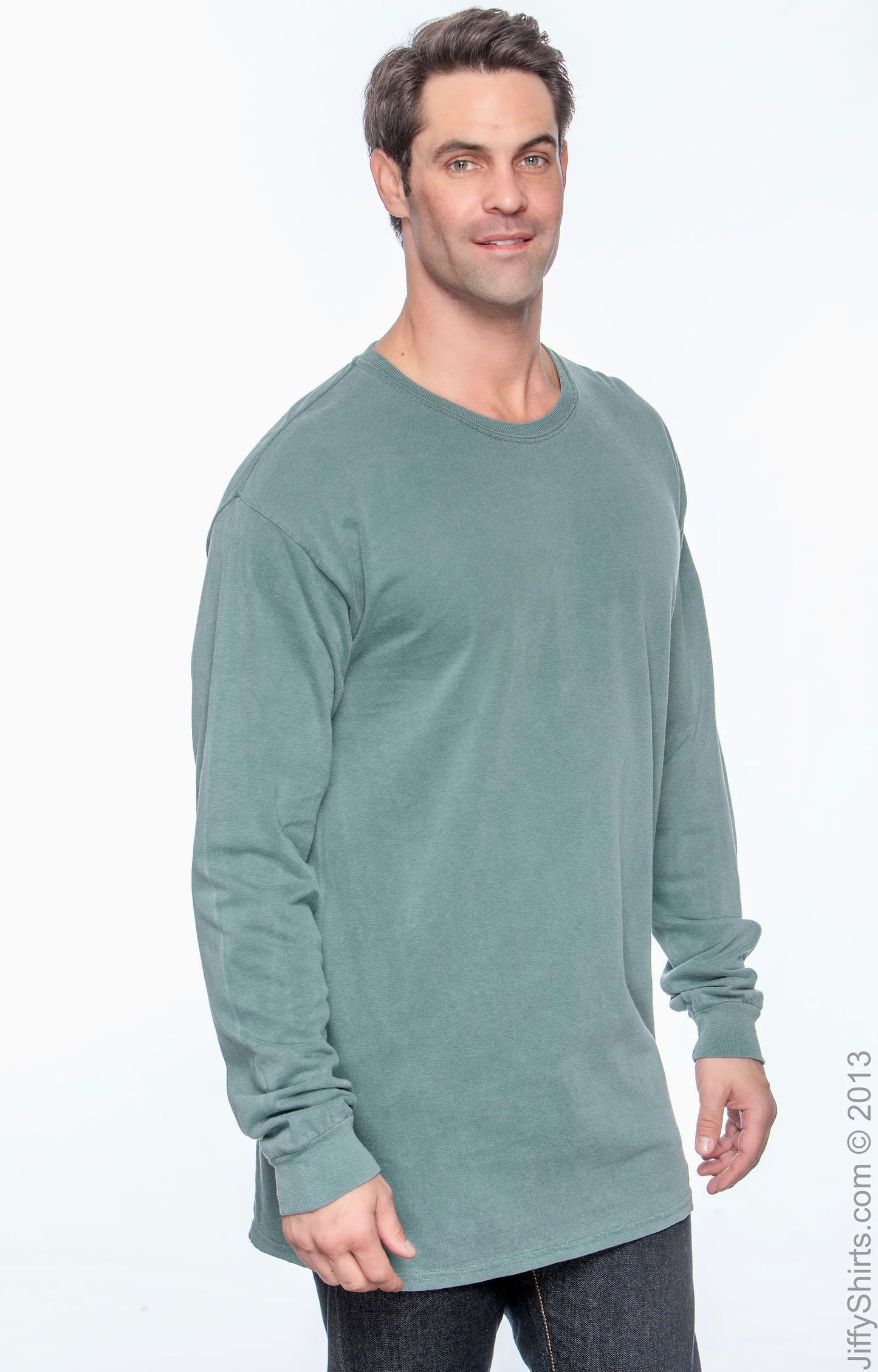 Unisex Heavyweight RS Long-Sleeve T-Shirt - Blue Spruce