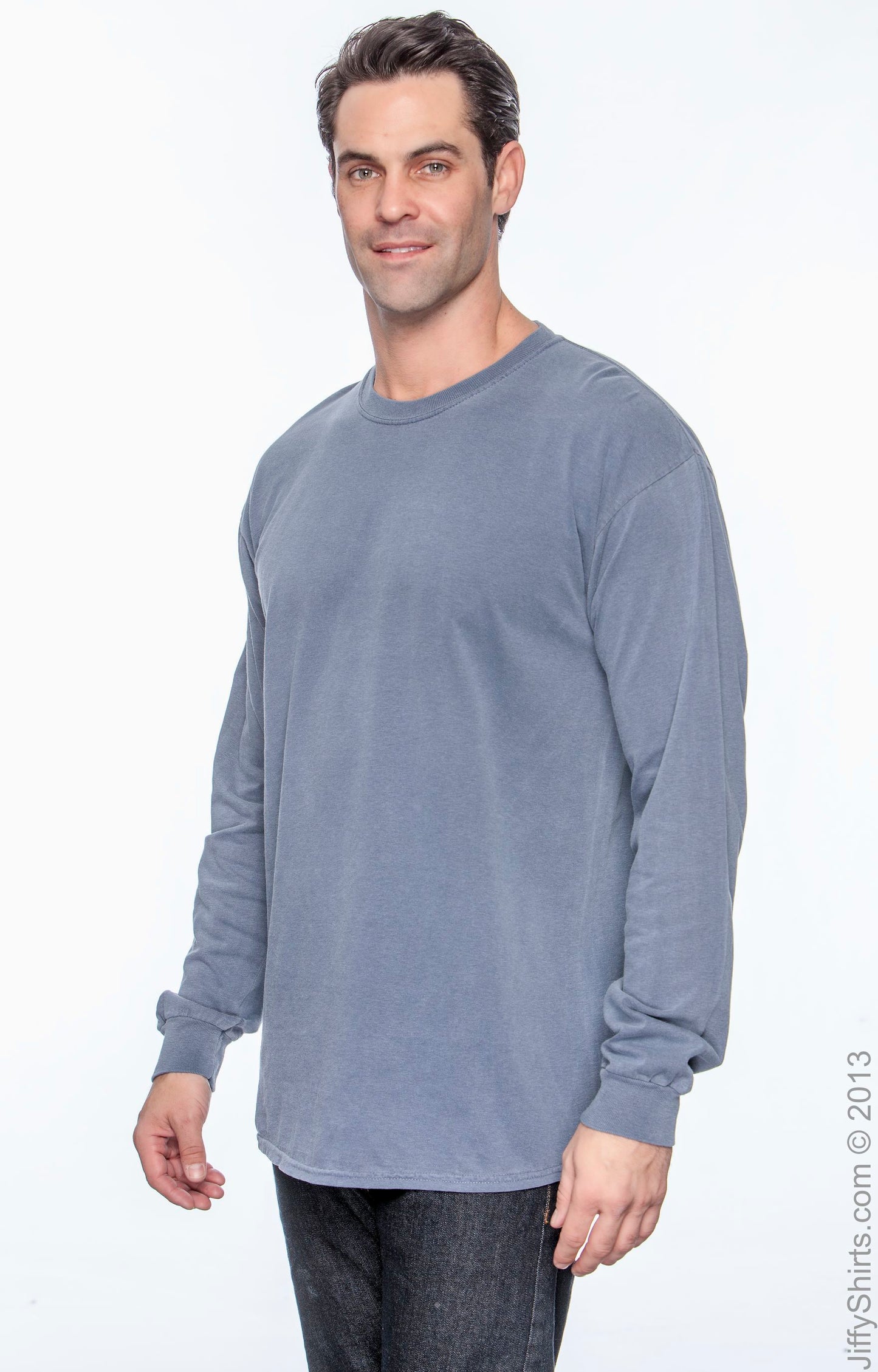 Unisex Heavyweight RS Long-Sleeve T-Shirt - Denim
