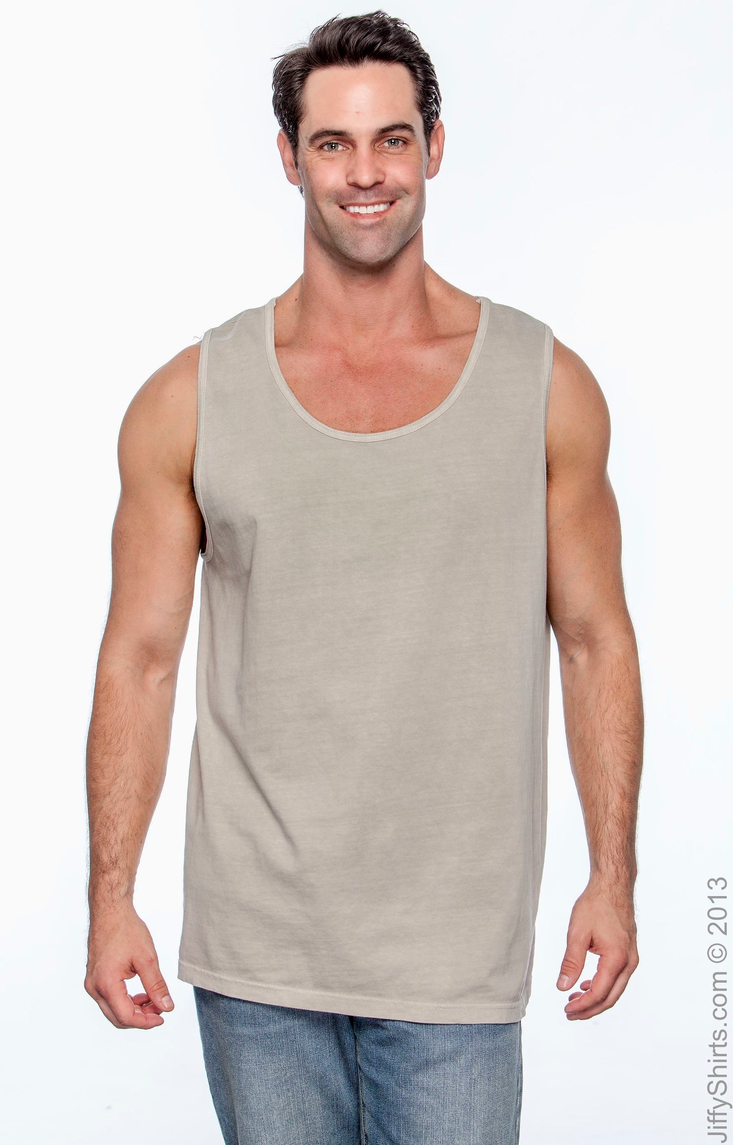 Unisex Heavyweight RS Tank - Sandstone