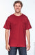 Hanes 5190P - Beefy-T® Short Sleeve Pocket Tee - Deep Red