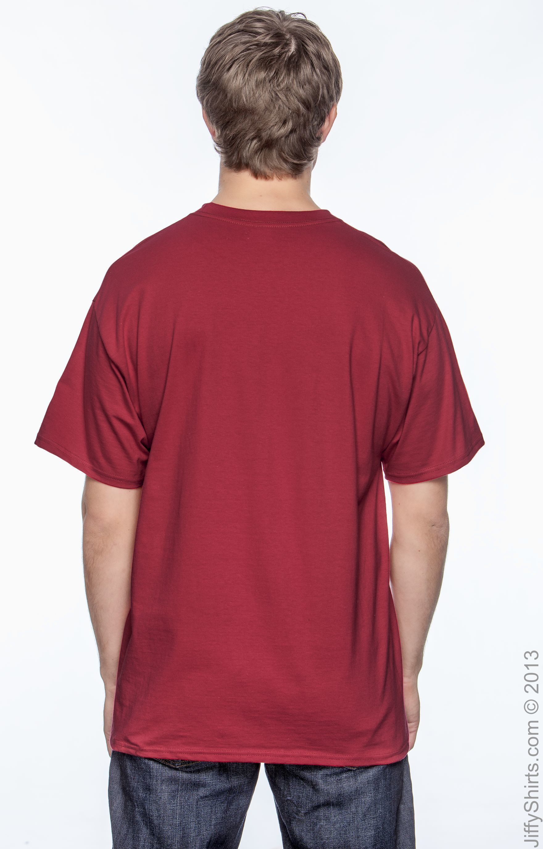 Beefy-T® Short Sleeve Pocket Tee - Deep Red