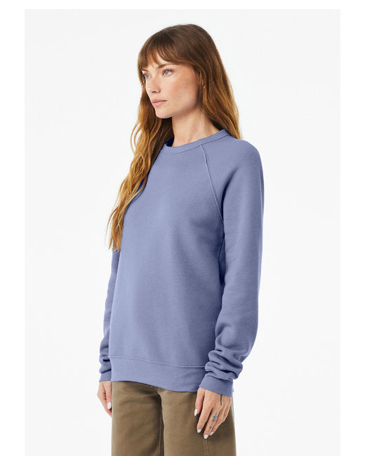 Unisex Sponge Fleece Raglan Sweatshirt - Lavender Blue