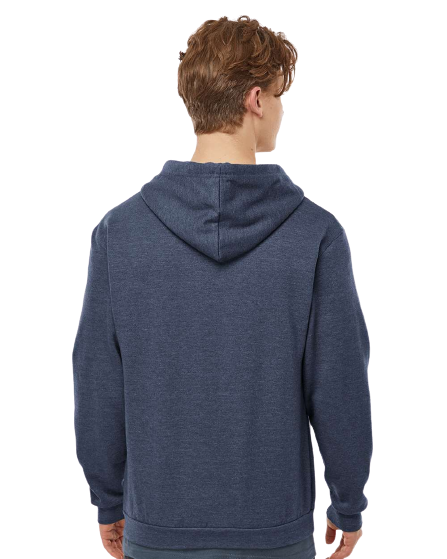 Unisex Fleece Zip Hoodie - Heather Denim