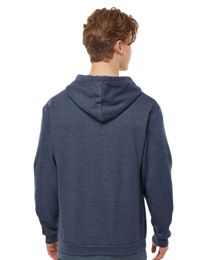 Unisex Fleece Zip Hoodie - Heather Denim
