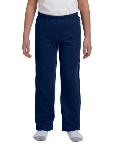 Youth Heavy Blend™ 50/50 Open-Bottom Sweatpants - Navy