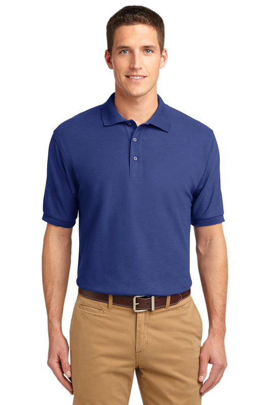 Unisex Silk Touch Polo - Med Blue