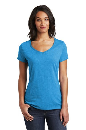 Women's Very Important Tee V-Neck - Heather Bright Turquoise