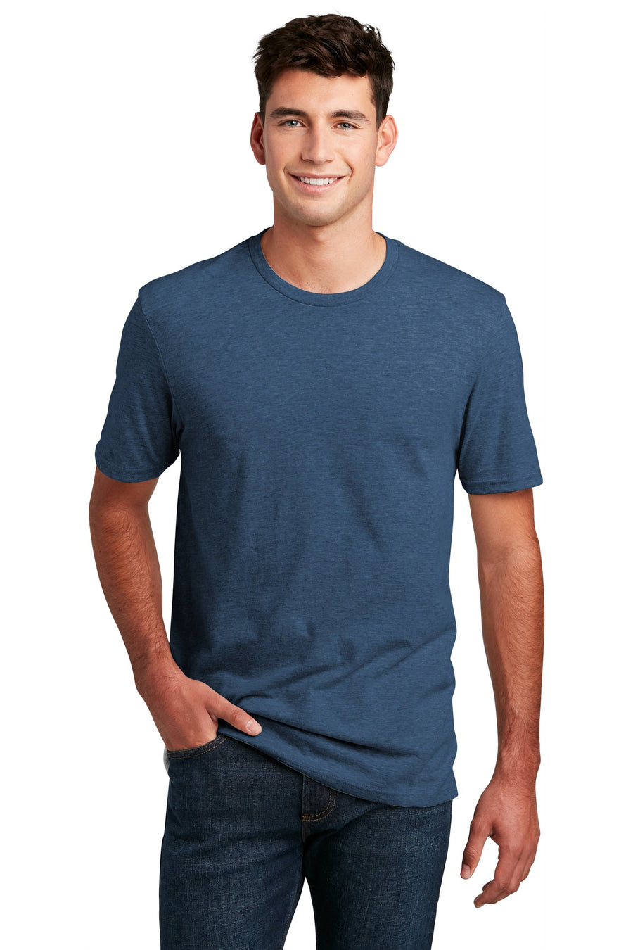 Unisex Perfect Blend Tee - Deep Royal Fleck