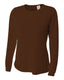 A4 NW3002 - Women's Long Sleeve Cooling Performance Crew Shirt - Brown