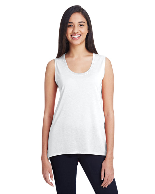 Women's Freedom Sleeveless T-Shirt - White