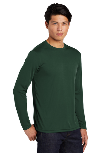 Unisex Long Sleeve PosiCharge Competitor Tee - Forest Green