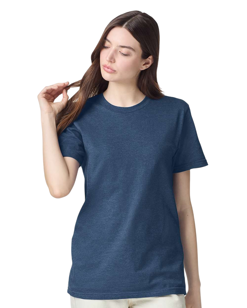 Unisex CVC T-Shirt - Heather Sea Blue