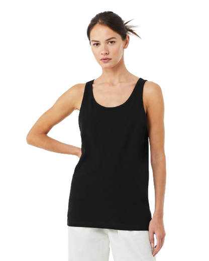 Unisex Heather CVC Tank - Solid Black Blend
