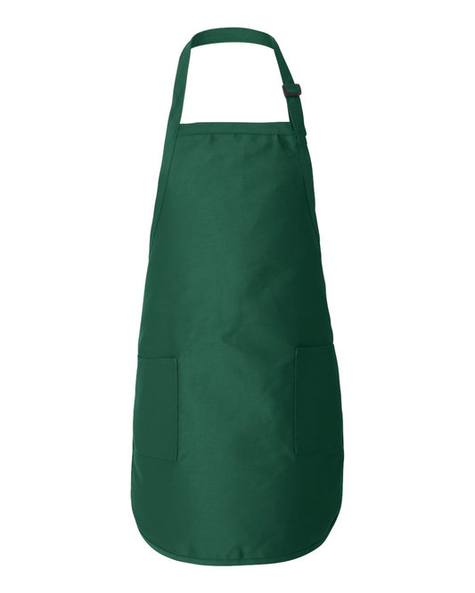 Full-Length Apron with Pockets - Forest
