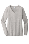 Women's Very Important Tee Long Sleeve V-Neck - Light Heather Gray