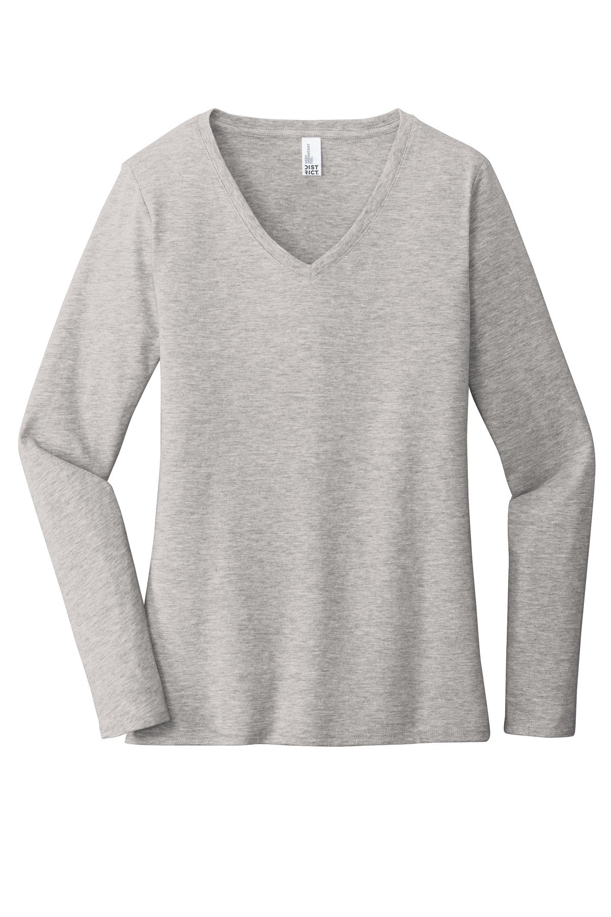 Women's Very Important Tee Long Sleeve V-Neck - Light Heather Gray