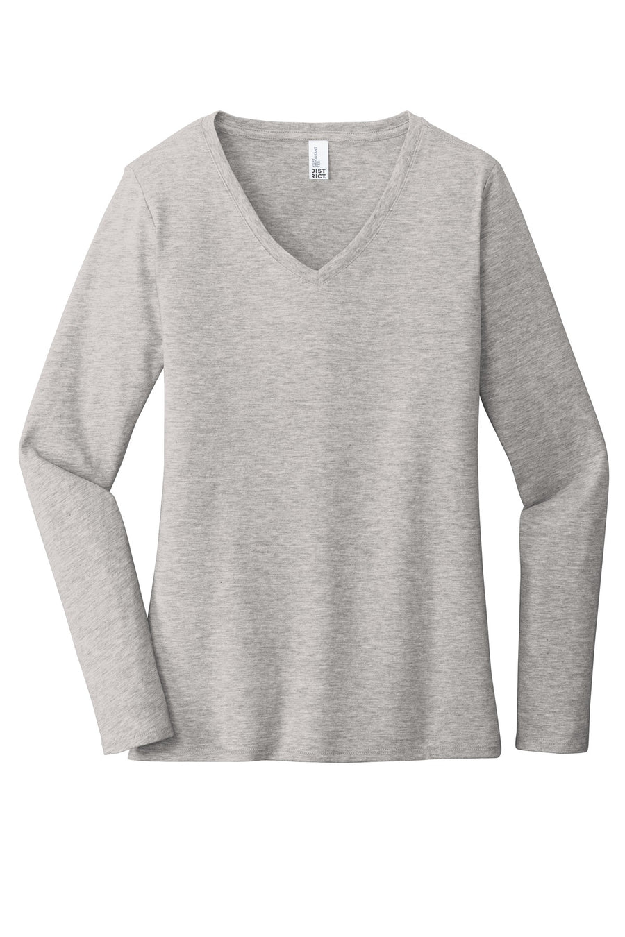 Women's Very Important Tee Long Sleeve V-Neck - Light Heather Gray