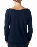 Women's French Terry 3/4-Sleeve Raglan - Midnight Navy
