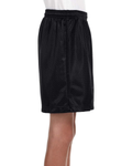 Youth Six Inch Inseam Mesh Short - Black