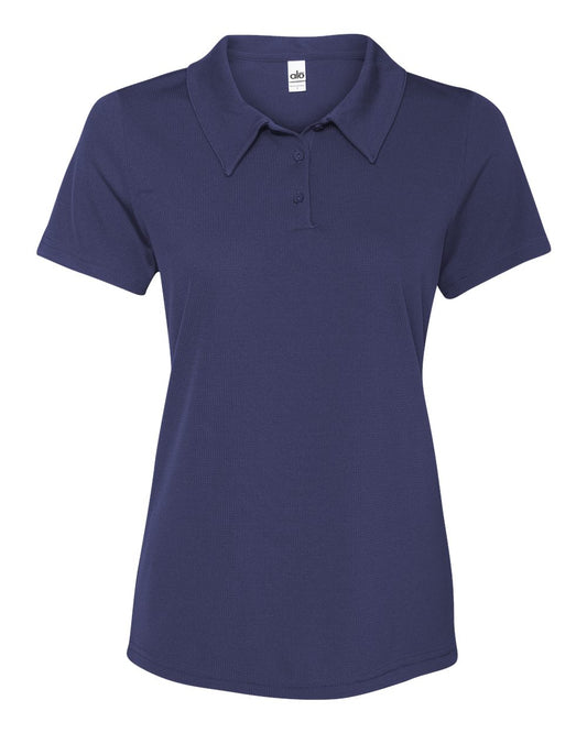 Women's Performance 3-Button Mesh Sport Shirt - Sport Navy