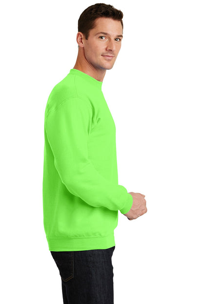 Unisex Core Fleece Crewneck Sweatshirt - Neon Green
