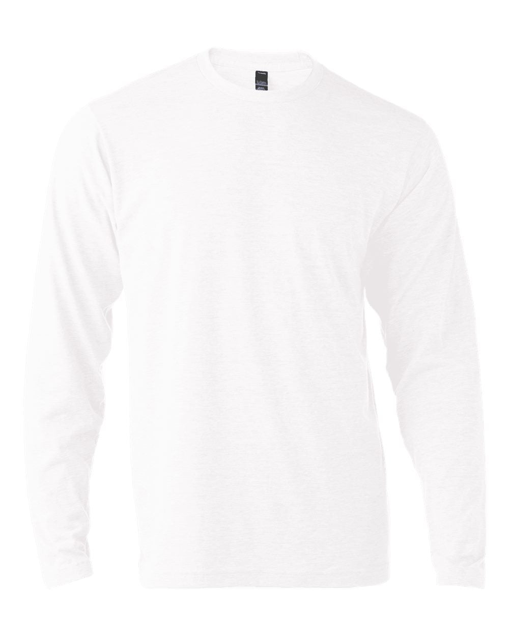 Unisex Poly-Rich Long Sleeve Tee - White